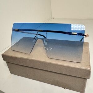 Baby Blue Oversized Sunglasses